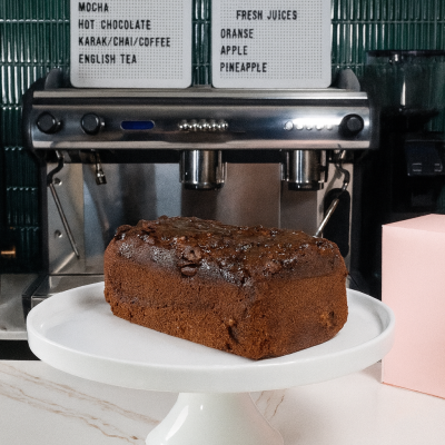 Banana Bread Loaf with our coffee machine
